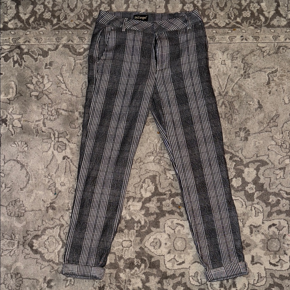 Black and White Plaid Pants